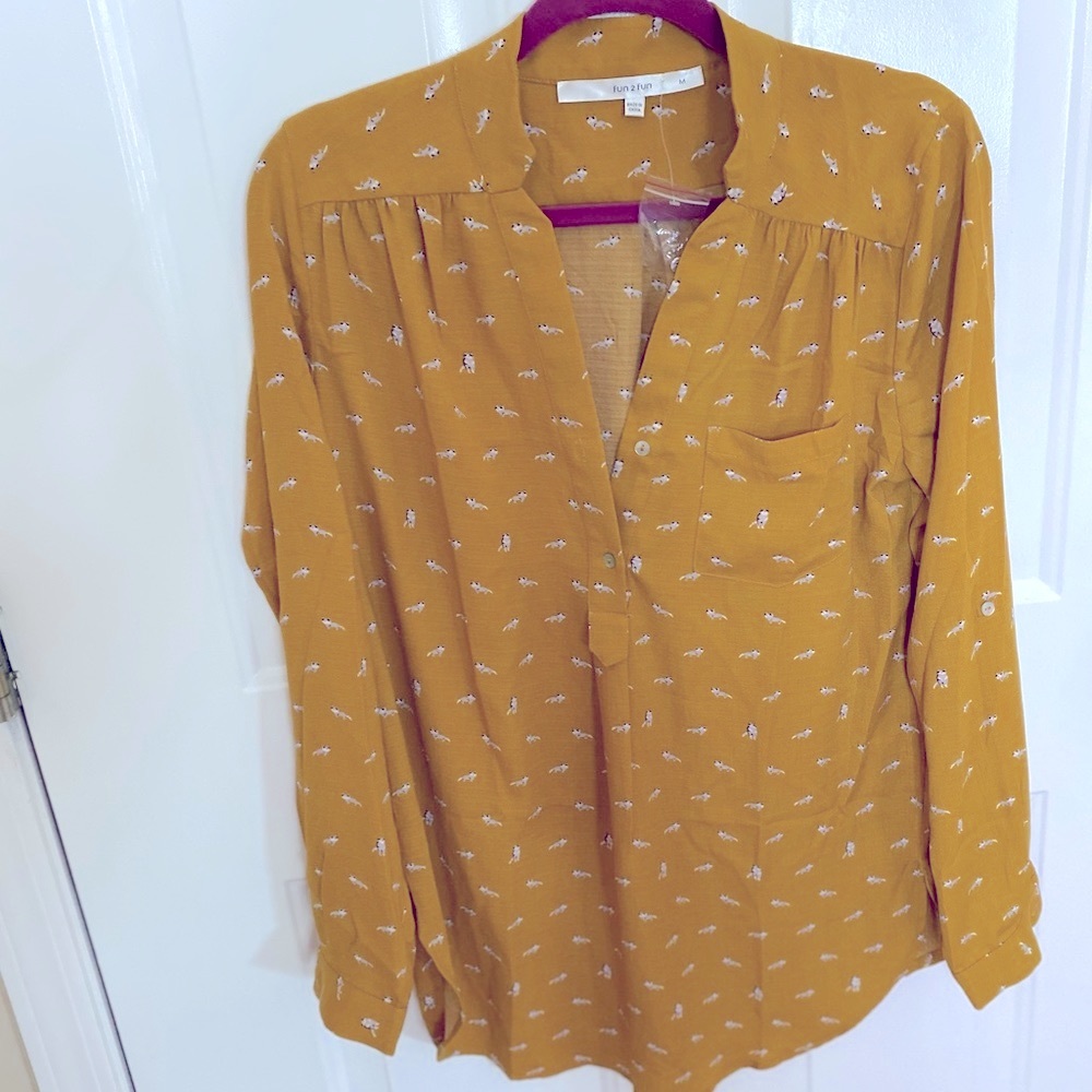 NWT blouse- Cat Design 🐈